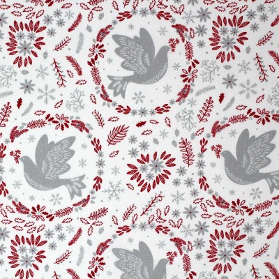 Christmas Dove Silver/Red...