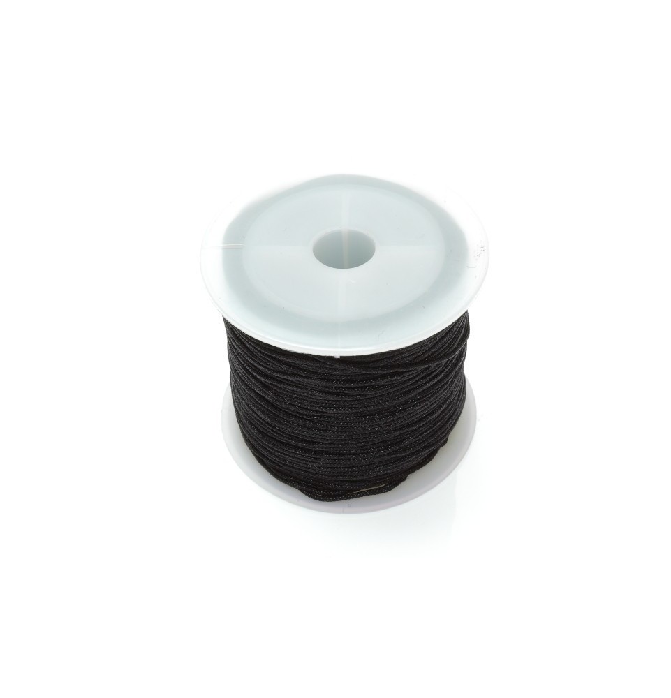 1mm Nylon Beading Cord (Black)